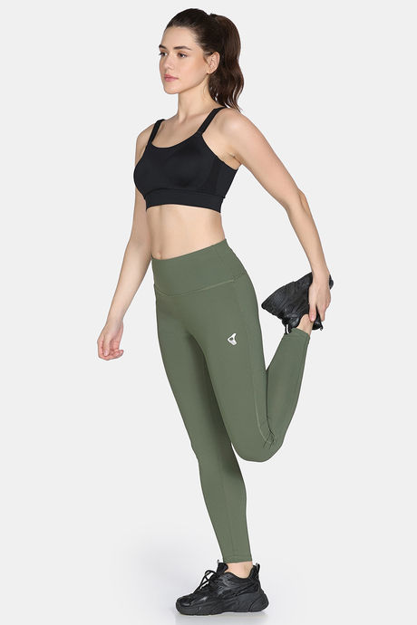 Zelocity Quick Dry Gym Leggings - Four Leaf Clover — image 5